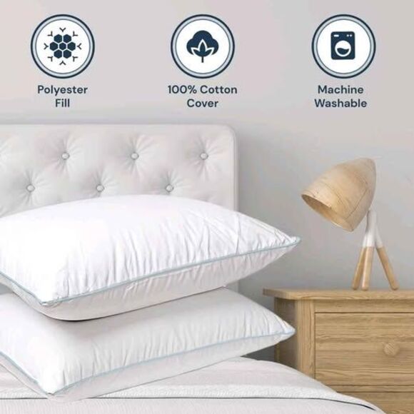 King size Pillowtex corporation pillows IHG hotels choice cotton cover polyester - Picture 2 of 10